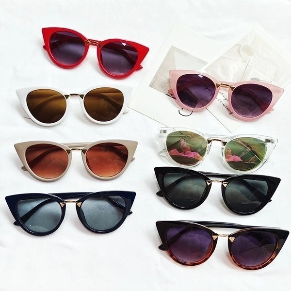 Streetwear Geometric Pc Cat Eye Full Frame Women's Sunglasses