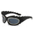 Streetwear Geometric Pc Special-shaped Mirror Diamond Full Frame Women's Sunglasses