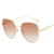 Streetwear Gradient Color Ac Cat Eye Full Frame Women's Sunglasses