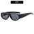 Streetwear Gradient Color Ac Oval Frame Full Frame Women's Sunglasses