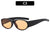 Streetwear Gradient Color Ac Oval Frame Full Frame Women's Sunglasses