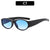 Streetwear Gradient Color Ac Oval Frame Full Frame Women's Sunglasses