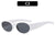 Streetwear Gradient Color Ac Oval Frame Full Frame Women's Sunglasses