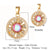 Streetwear Heart Shape Copper Plating Inlay Zircon Gold Plated Jewelry Accessories