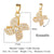 Streetwear Heart Shape Copper Plating Inlay Zircon Gold Plated Jewelry Accessories