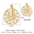 Streetwear Heart Shape Copper Plating Inlay Zircon Gold Plated Jewelry Accessories