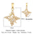 Streetwear Heart Shape Copper Plating Inlay Zircon Gold Plated Jewelry Accessories