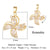 Streetwear Heart Shape Copper Plating Inlay Zircon Gold Plated Jewelry Accessories