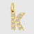 Streetwear Letter Stainless Steel Inlay Zircon Charms Jewelry Accessories