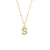 Streetwear Letter Titanium Steel Copper Zircon Pendant Necklace In Bulk