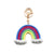 Streetwear Rainbow Cotton Women's Bag Pendant Keychain