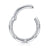 Streetwear Round Stainless Steel Plating Inlay Zircon Nose Ring