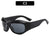 Streetwear Solid Color Ac Cat Eye Full Frame Women's Sunglasses