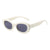 Streetwear Solid Color Ac Oval Frame Full Frame Women's Sunglasses