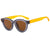 Streetwear Solid Color Ac Oval Frame Full Frame Women's Sunglasses