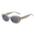 Streetwear Solid Color Ac Oval Frame Full Frame Women's Sunglasses