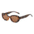 Streetwear Solid Color Ac Oval Frame Full Frame Women's Sunglasses