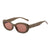 Streetwear Solid Color Ac Oval Frame Full Frame Women's Sunglasses