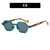 Streetwear Solid Color Ac Polygon Full Frame Women's Sunglasses