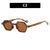 Streetwear Solid Color Ac Polygon Full Frame Women's Sunglasses