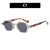 Streetwear Solid Color Ac Polygon Full Frame Women's Sunglasses