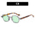 Streetwear Solid Color Ac Polygon Full Frame Women's Sunglasses