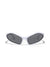 Streetwear Solid Color Ac Polygon Full Frame Women's Sunglasses