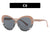 Streetwear Solid Color Ac Round Frame Full Frame Optical Glasses