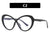 Streetwear Solid Color Ac Round Frame Full Frame Optical Glasses