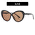 Streetwear Solid Color Ac Round Frame Full Frame Optical Glasses