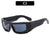 Streetwear Solid Color Ac Square Full Frame Glasses