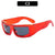 Streetwear Solid Color Ac Square Full Frame Glasses