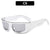 Streetwear Solid Color Ac Square Full Frame Glasses