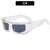 Streetwear Solid Color Ac Square Full Frame Glasses