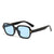 Streetwear Solid Color Ac Square Full Frame Men's Sunglasses