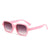 Streetwear Solid Color Ac Square Full Frame Men's Sunglasses