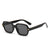 Streetwear Solid Color Ac Square Full Frame Men's Sunglasses