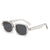 Streetwear Solid Color Ac Square Full Frame Men's Sunglasses