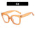 Streetwear Solid Color Ac Square Full Frame Optical Glasses