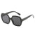 Streetwear Solid Color Ac Square Full Frame Women's Sunglasses