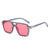 Streetwear Solid Color Ac Square Full Frame Women's Sunglasses