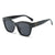 Streetwear Solid Color Ac Square Full Frame Women's Sunglasses