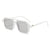 Streetwear Solid Color Ac Square Full Frame Women's Sunglasses