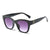 Streetwear Solid Color Ac Square Full Frame Women's Sunglasses