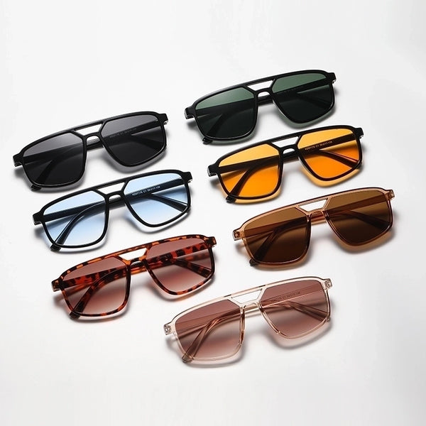 Streetwear Solid Color Leopard Pc Oval Frame Full Frame Women's Sunglasses