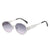 Streetwear Solid Color Pc Oval Frame Full Frame Women's Sunglasses