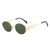 Streetwear Solid Color Pc Oval Frame Full Frame Women's Sunglasses