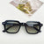 Streetwear Solid Color Pc Resin Square Full Frame Women's Sunglasses