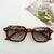 Streetwear Solid Color Pc Resin Square Full Frame Women's Sunglasses