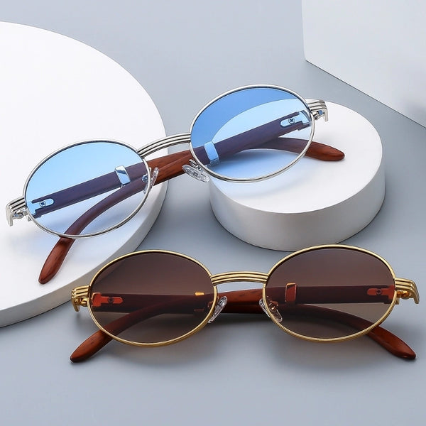 Streetwear Solid Color Pc Round Frame Full Frame Women's Sunglasses